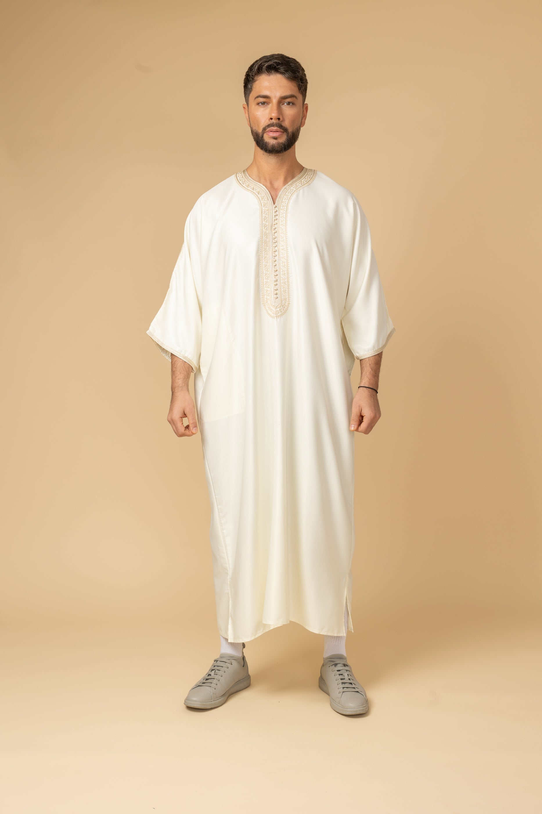 Westminster White Half Sleeve Thobe