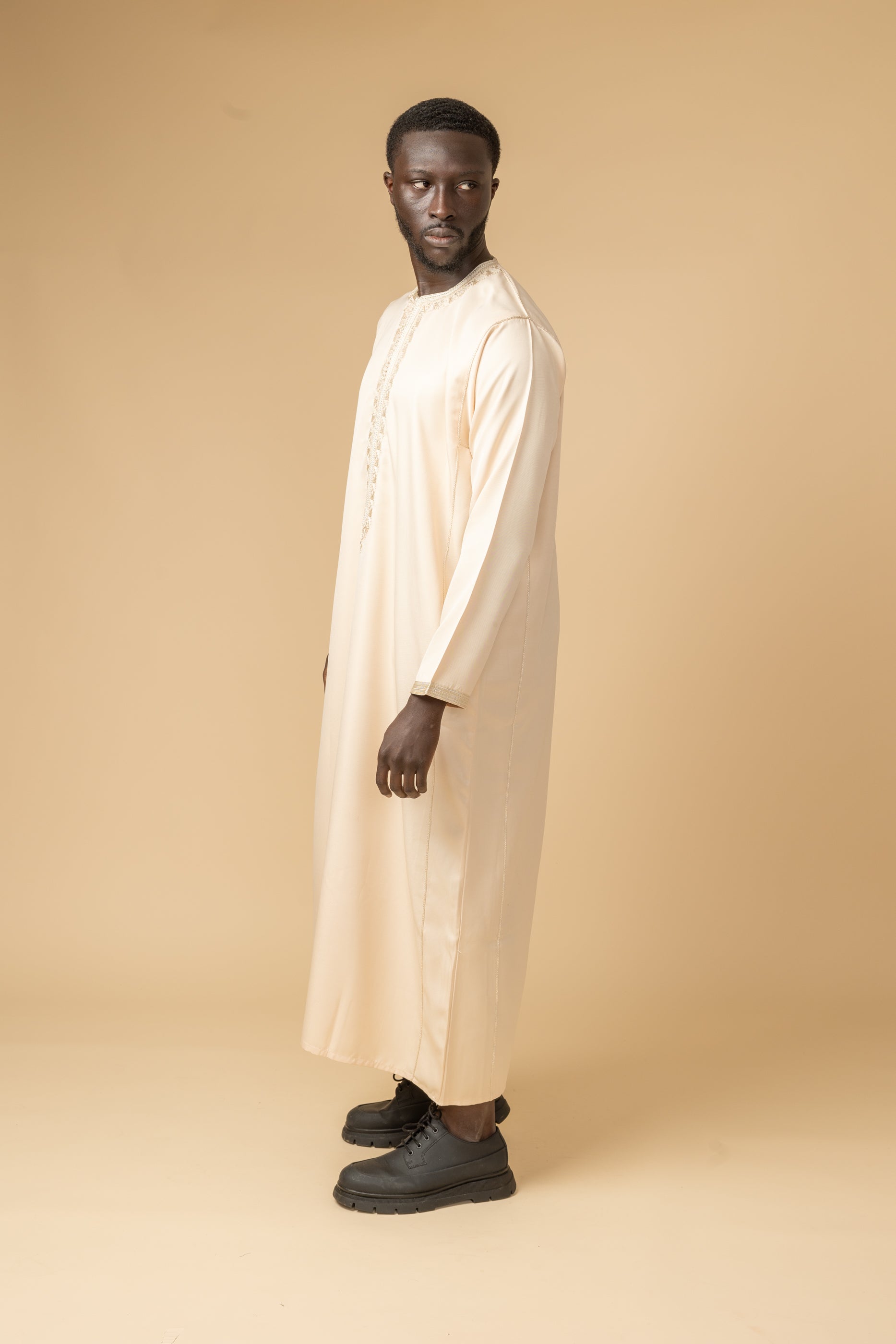 Buckingham Beige Full Sleeve Thobe
