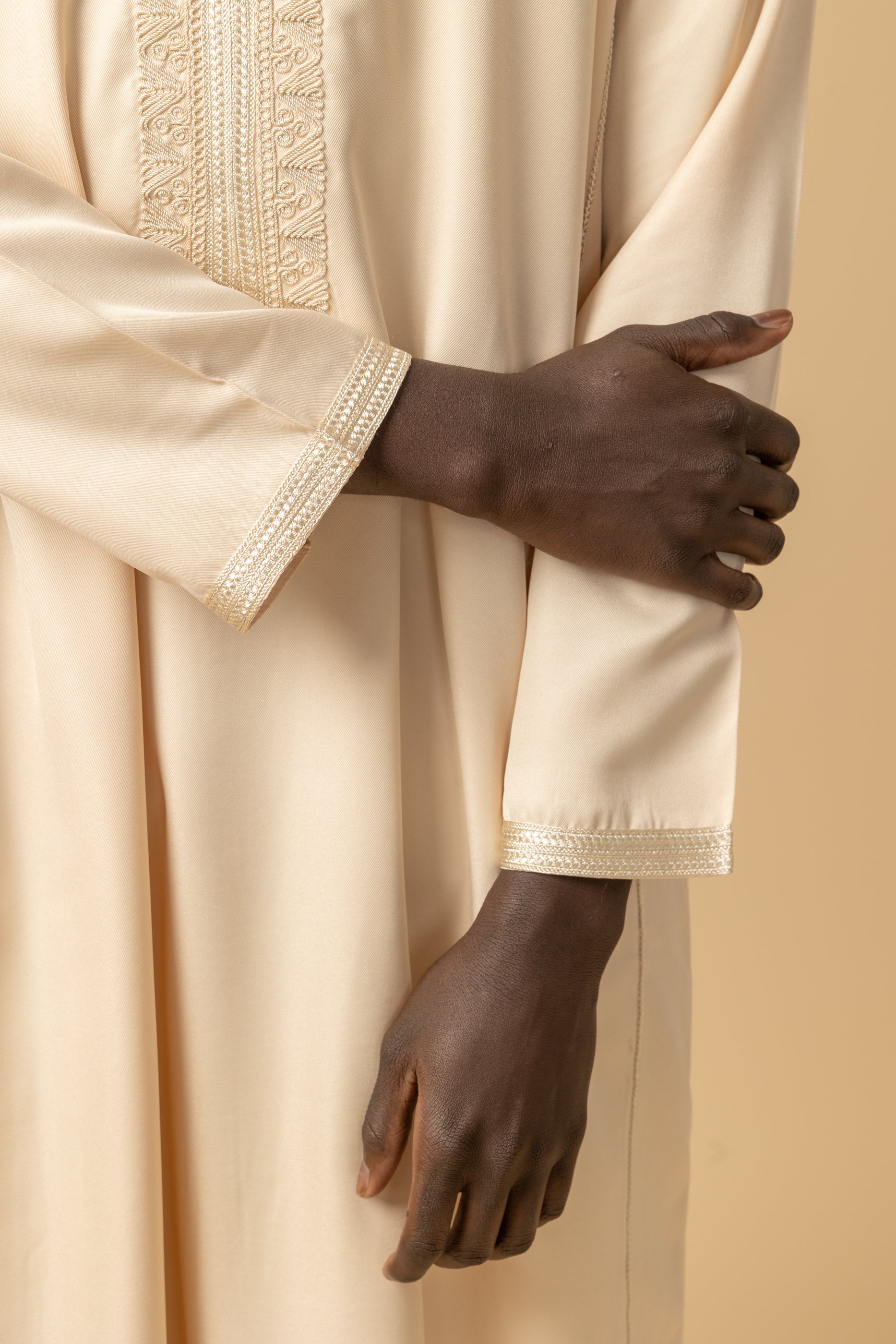 Buckingham Beige Full Sleeve Thobe