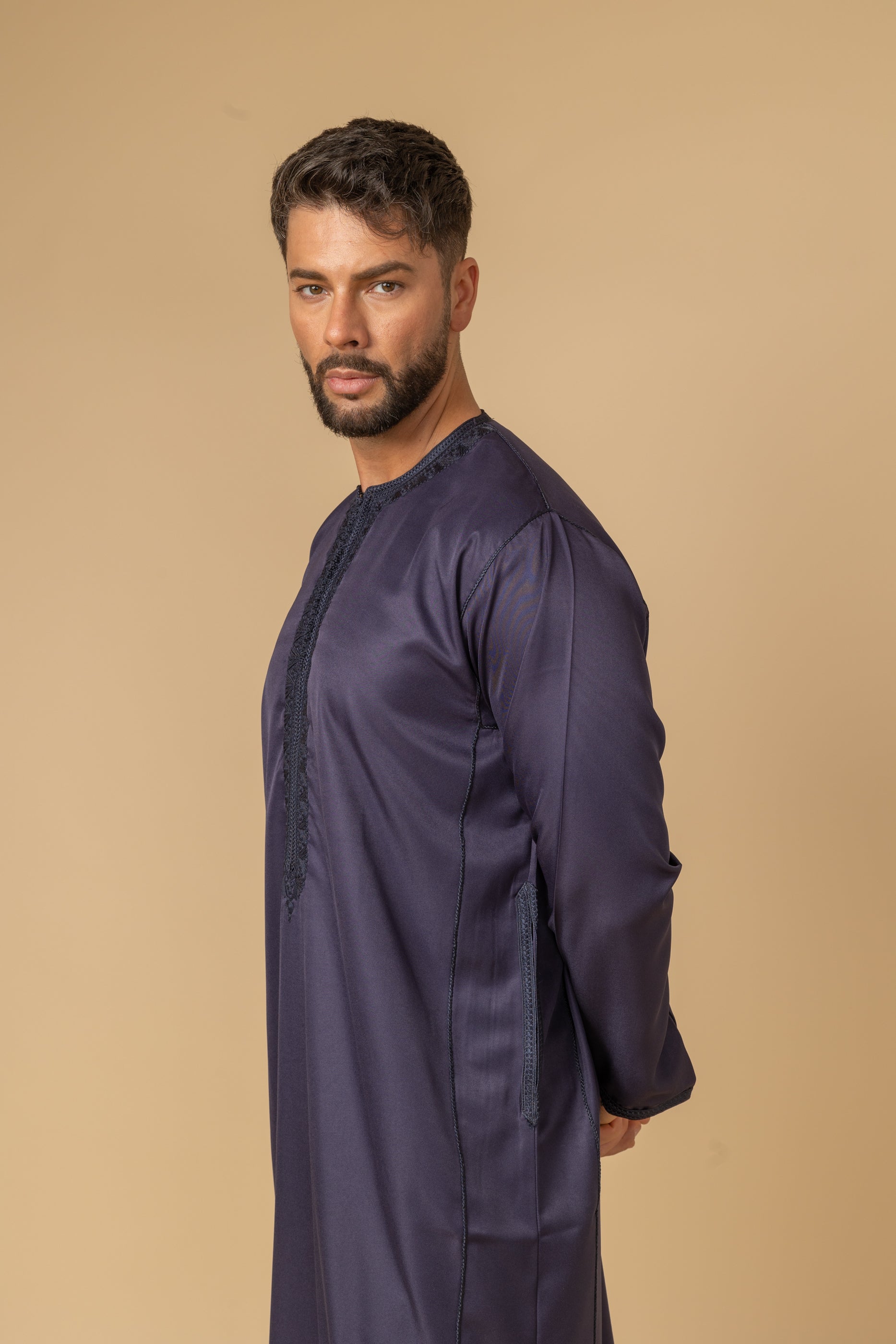 Paddington Purple Full Sleeve Thobe
